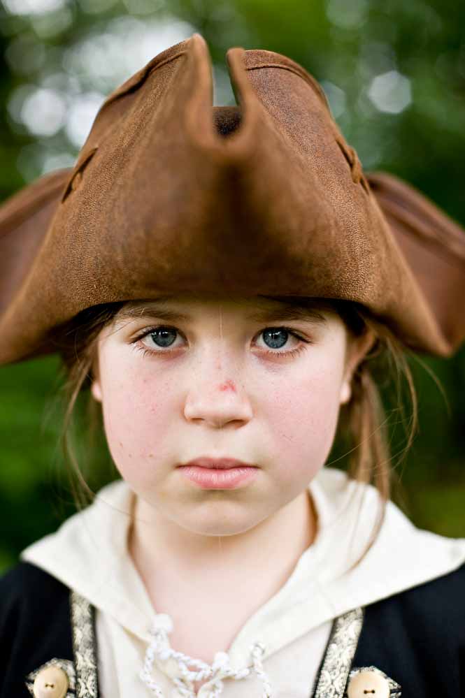 boy in colonial costume